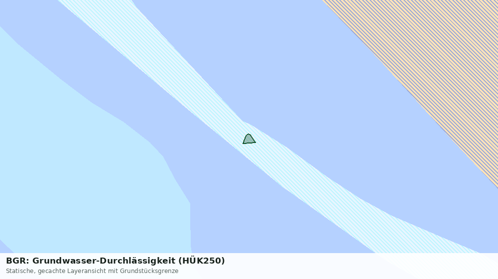 Statische Kartenansicht: BGR: Grundwasser-Durchlässigkeit (HÜK250)