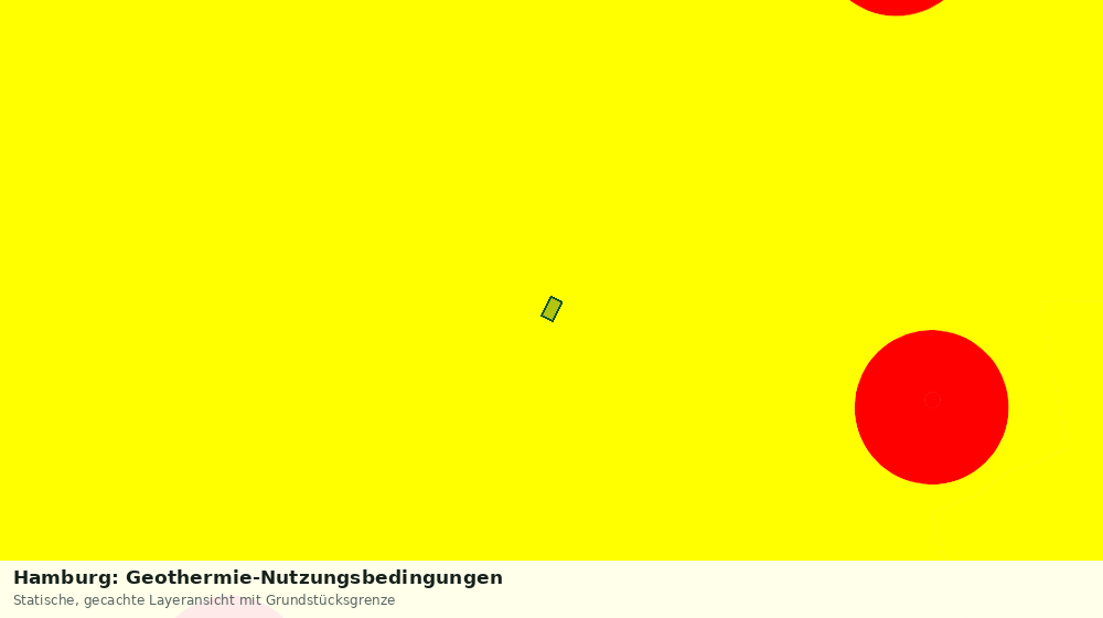 Statische Kartenansicht: Hamburg: Geothermie-Nutzungsbedingungen
