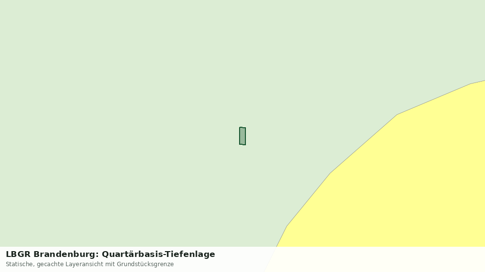 Statische Kartenansicht: LBGR Brandenburg: Quartärbasis-Tiefenlage