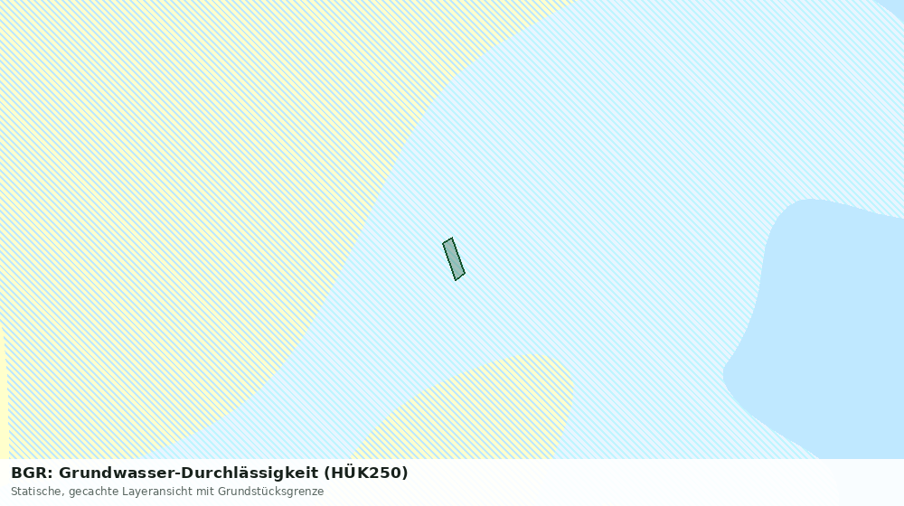 Statische Kartenansicht: BGR: Grundwasser-Durchlässigkeit (HÜK250)