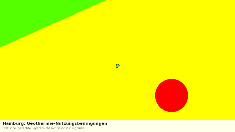 Statische Kartenansicht: Hamburg: Geothermie-Nutzungsbedingungen