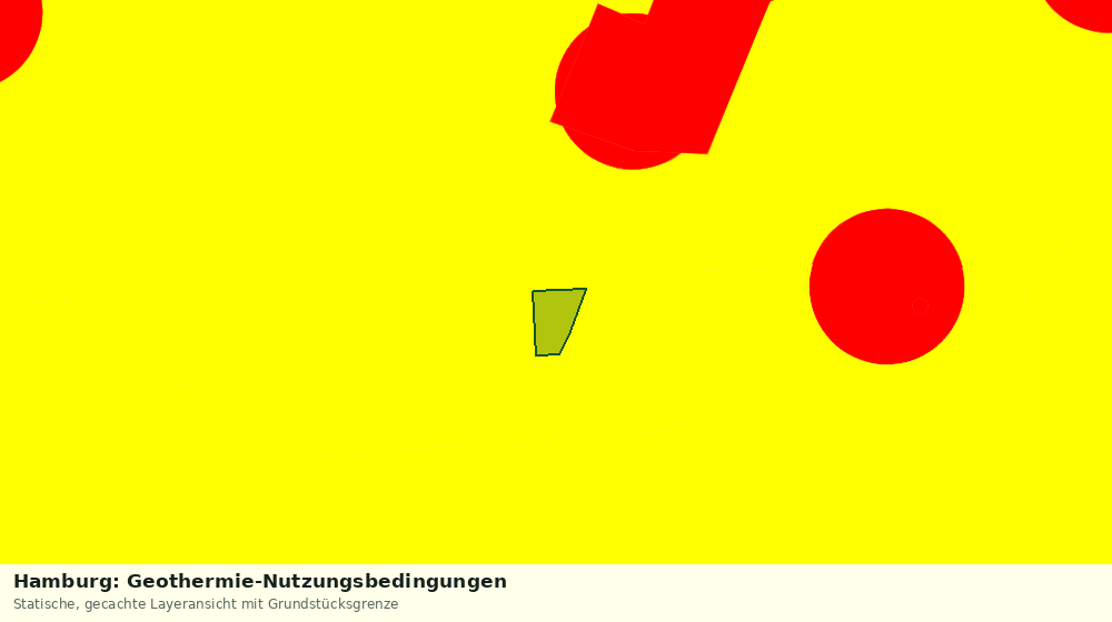 Statische Kartenansicht: Hamburg: Geothermie-Nutzungsbedingungen