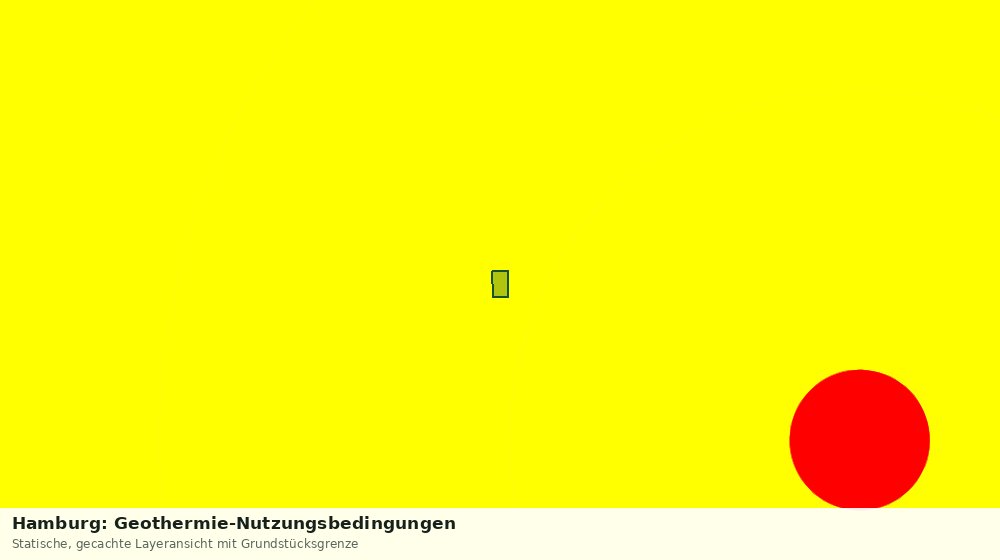 Statische Kartenansicht: Hamburg: Geothermie-Nutzungsbedingungen