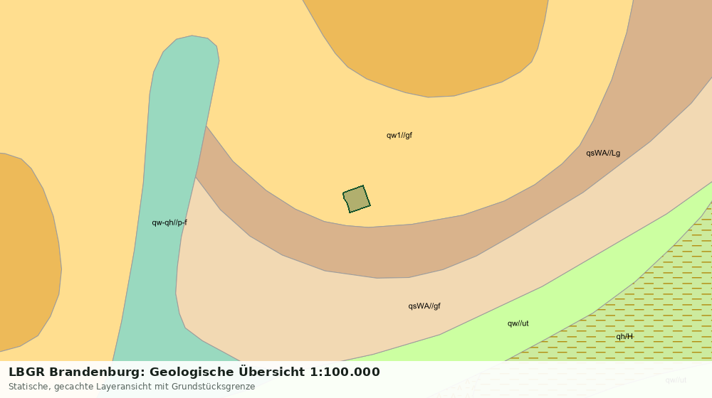 Statische Kartenansicht: LBGR Brandenburg: Geologische Übersicht 1:100.000