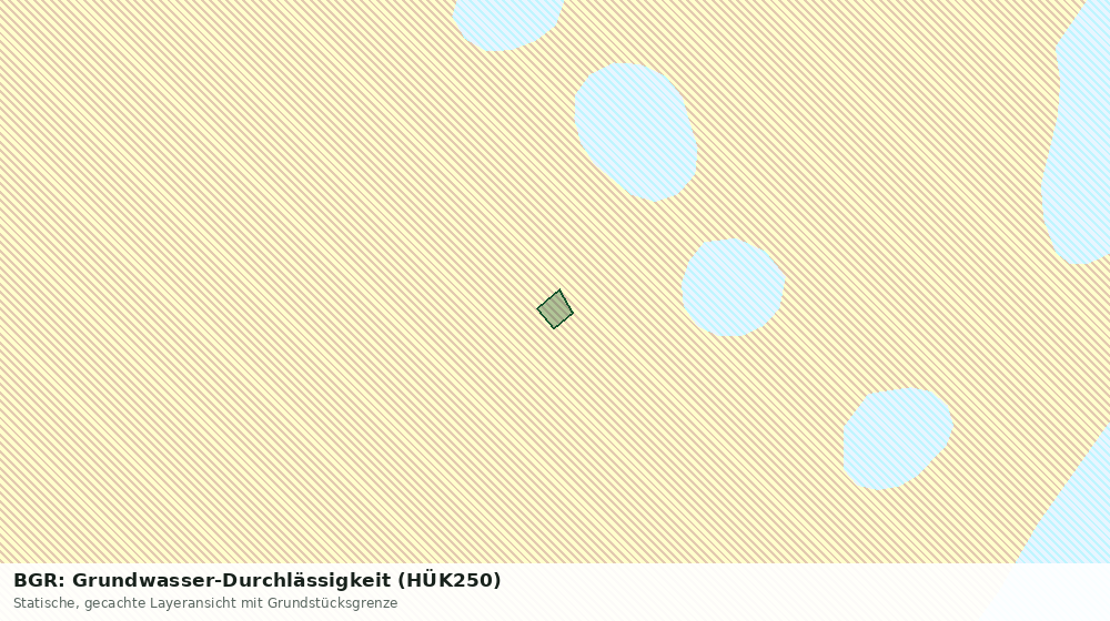 Statische Kartenansicht: BGR: Grundwasser-Durchlässigkeit (HÜK250)