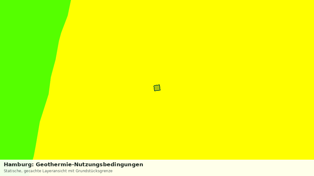 Statische Kartenansicht: Hamburg: Geothermie-Nutzungsbedingungen