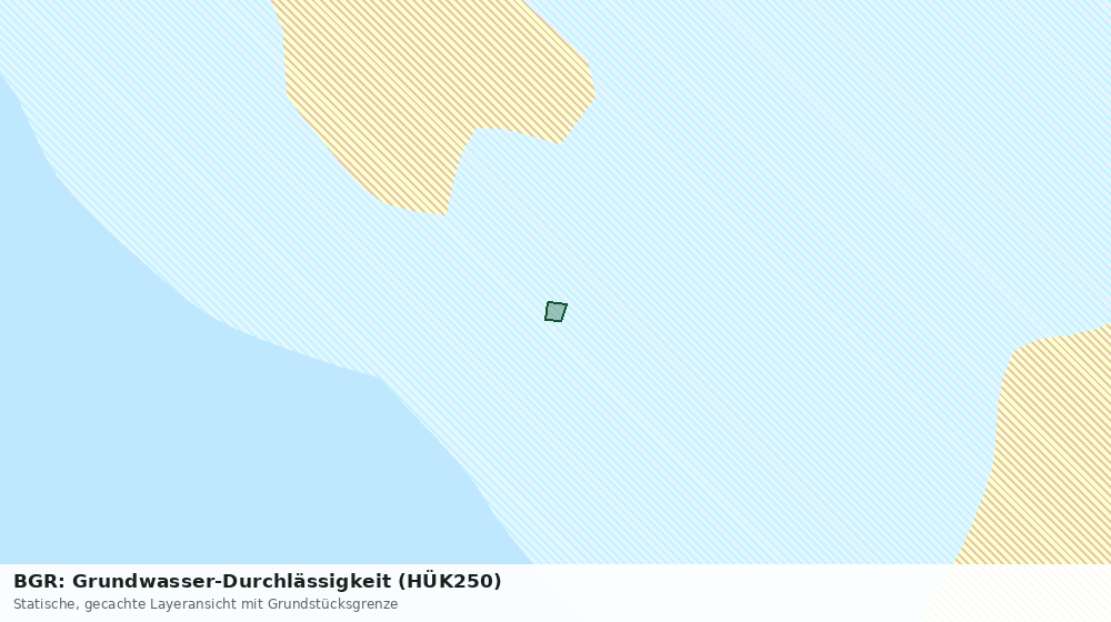 Statische Kartenansicht: BGR: Grundwasser-Durchlässigkeit (HÜK250)