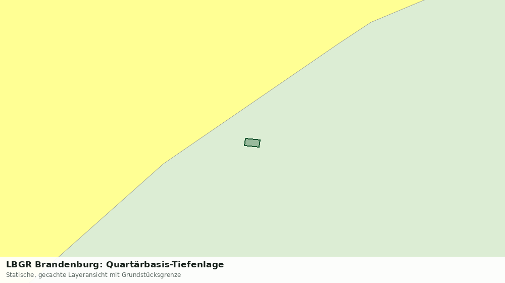 Statische Kartenansicht: LBGR Brandenburg: Quartärbasis-Tiefenlage