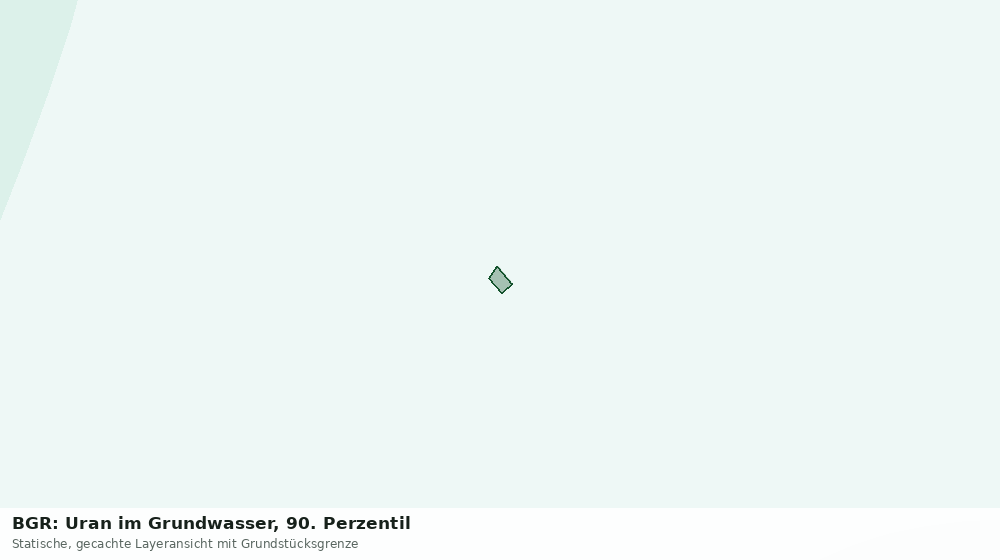 Statische Kartenansicht: BGR: Uran im Grundwasser, 90. Perzentil