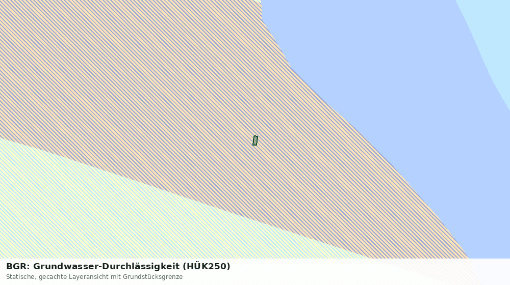 Statische Kartenansicht: BGR: Grundwasser-Durchlässigkeit (HÜK250)