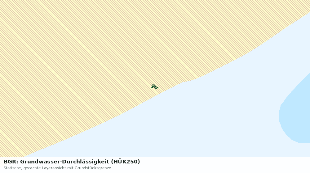 Statische Kartenansicht: BGR: Grundwasser-Durchlässigkeit (HÜK250)