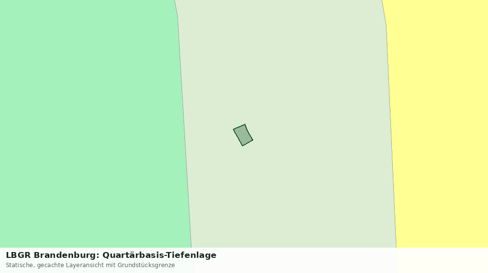 Statische Kartenansicht: LBGR Brandenburg: Quartärbasis-Tiefenlage