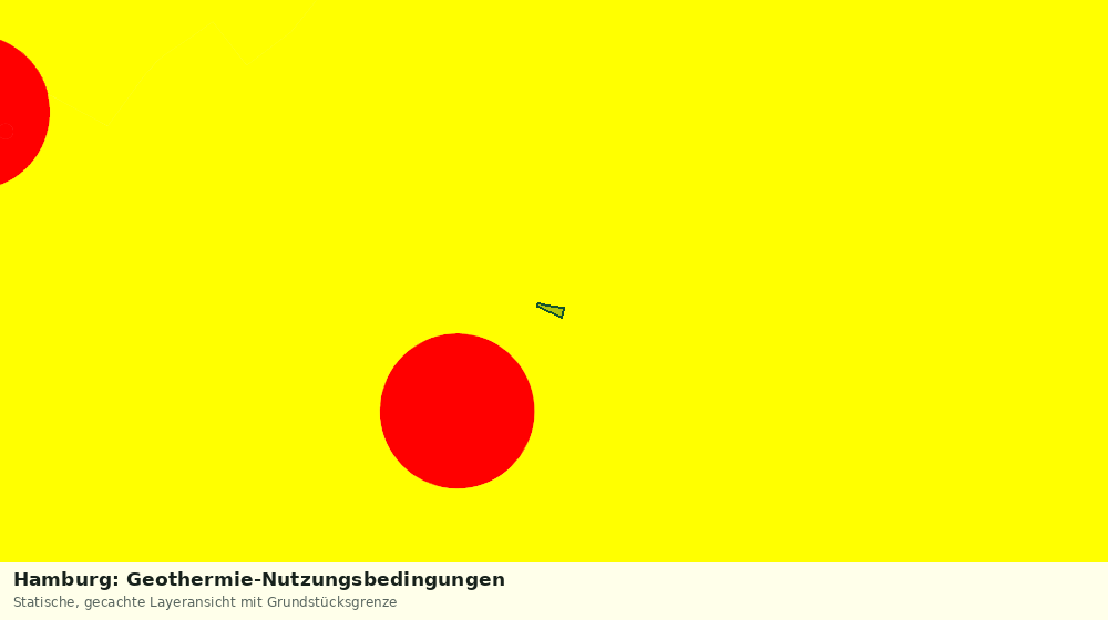 Statische Kartenansicht: Hamburg: Geothermie-Nutzungsbedingungen