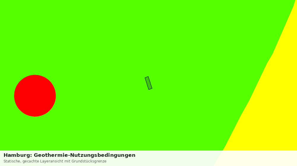 Statische Kartenansicht: Hamburg: Geothermie-Nutzungsbedingungen