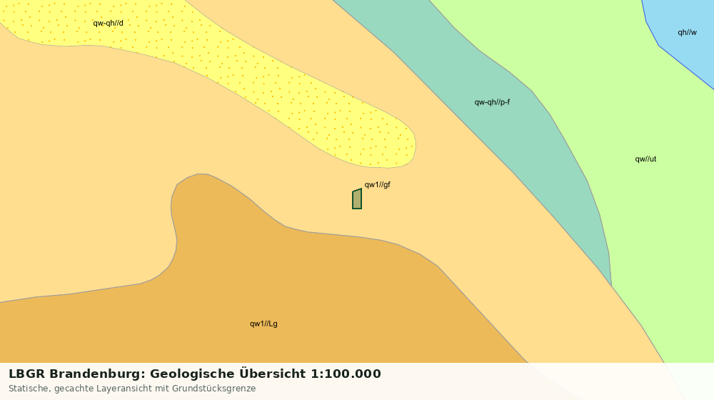 Statische Kartenansicht: LBGR Brandenburg: Geologische Übersicht 1:100.000