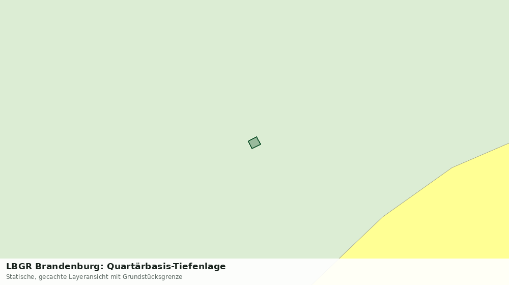 Statische Kartenansicht: LBGR Brandenburg: Quartärbasis-Tiefenlage