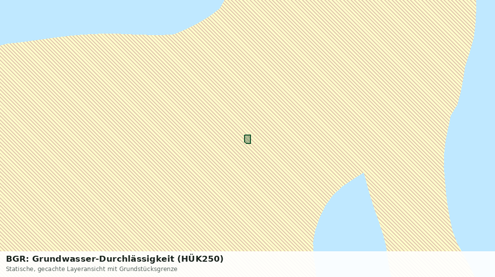 Statische Kartenansicht: BGR: Grundwasser-Durchlässigkeit (HÜK250)
