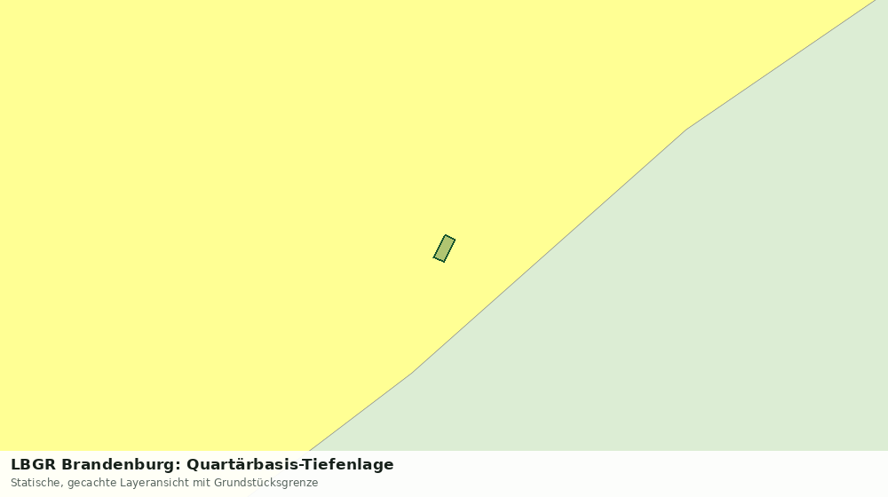 Statische Kartenansicht: LBGR Brandenburg: Quartärbasis-Tiefenlage