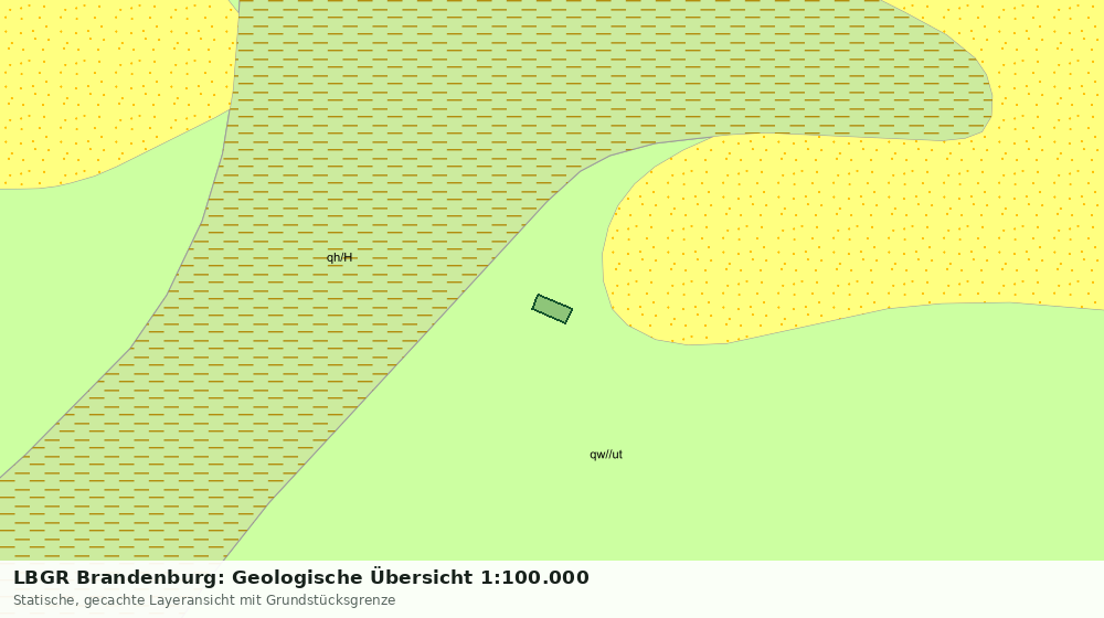 Statische Kartenansicht: LBGR Brandenburg: Geologische Übersicht 1:100.000
