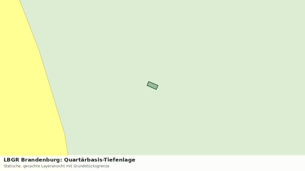 Statische Kartenansicht: LBGR Brandenburg: Quartärbasis-Tiefenlage