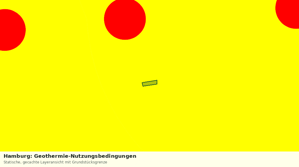 Statische Kartenansicht: Hamburg: Geothermie-Nutzungsbedingungen