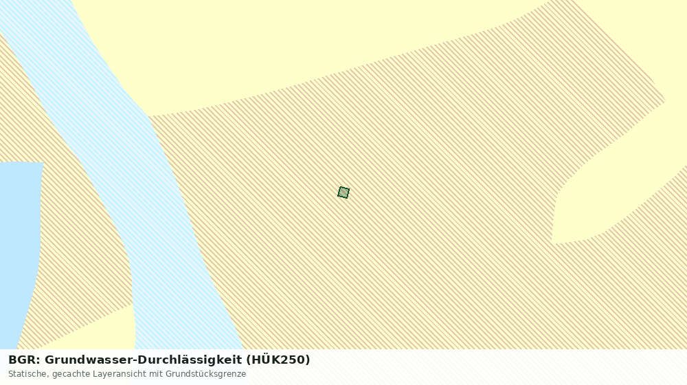 Statische Kartenansicht: BGR: Grundwasser-Durchlässigkeit (HÜK250)