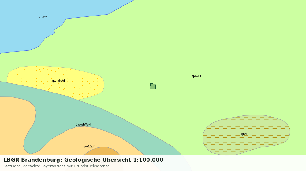 Statische Kartenansicht: LBGR Brandenburg: Geologische Übersicht 1:100.000