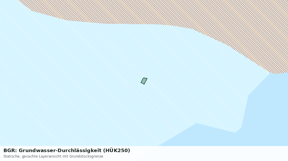 Statische Kartenansicht: BGR: Grundwasser-Durchlässigkeit (HÜK250)
