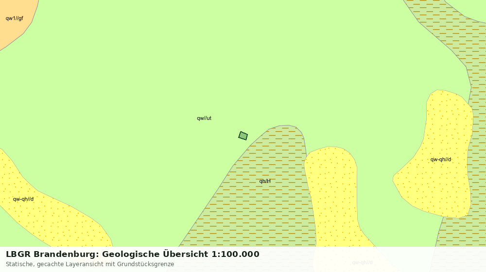Statische Kartenansicht: LBGR Brandenburg: Geologische Übersicht 1:100.000