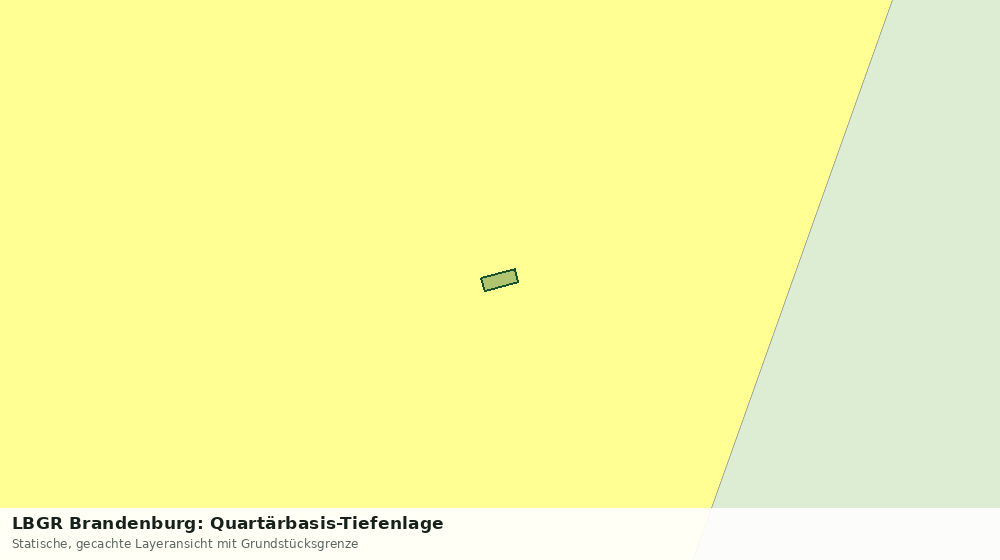 Statische Kartenansicht: LBGR Brandenburg: Quartärbasis-Tiefenlage