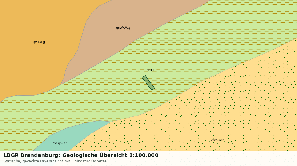Statische Kartenansicht: LBGR Brandenburg: Geologische Übersicht 1:100.000