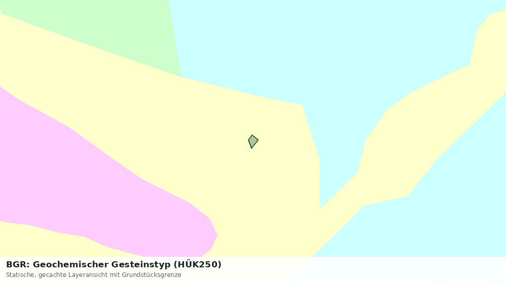 Statische Kartenansicht: BGR: Geochemischer Gesteinstyp (HÜK250)