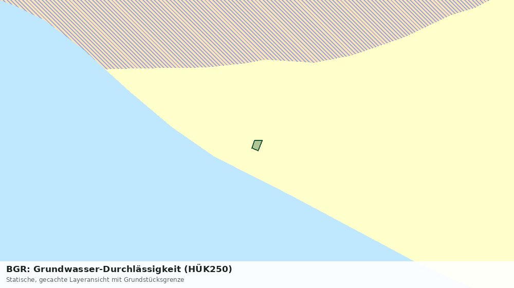 Statische Kartenansicht: BGR: Grundwasser-Durchlässigkeit (HÜK250)