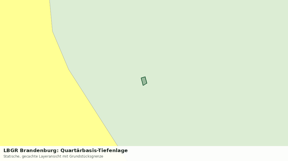 Statische Kartenansicht: LBGR Brandenburg: Quartärbasis-Tiefenlage