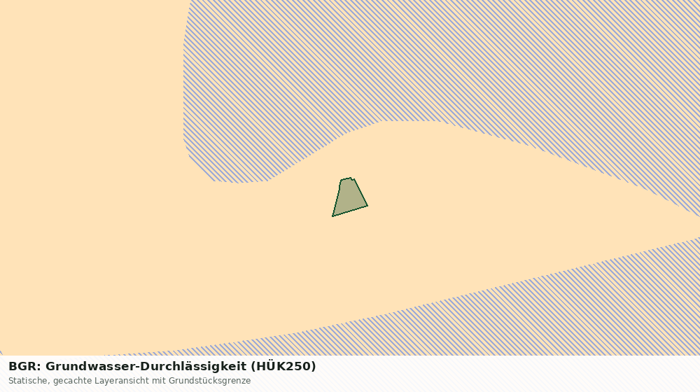 Statische Kartenansicht: BGR: Grundwasser-Durchlässigkeit (HÜK250)