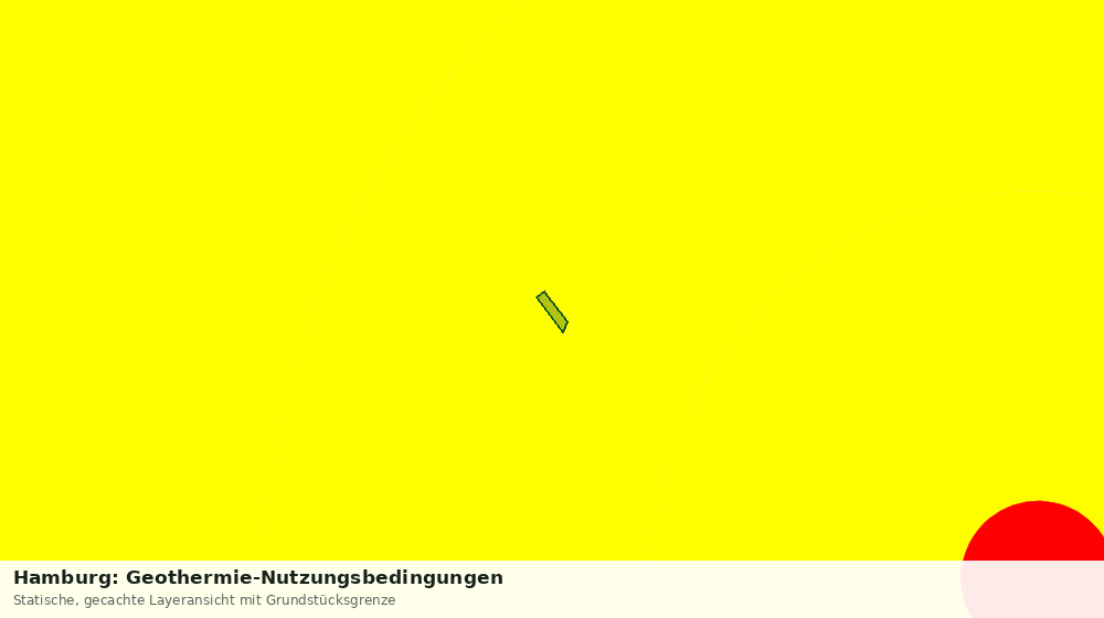 Statische Kartenansicht: Hamburg: Geothermie-Nutzungsbedingungen