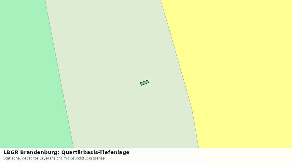 Statische Kartenansicht: LBGR Brandenburg: Quartärbasis-Tiefenlage