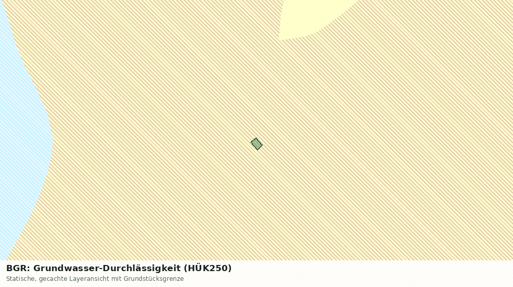Statische Kartenansicht: BGR: Grundwasser-Durchlässigkeit (HÜK250)