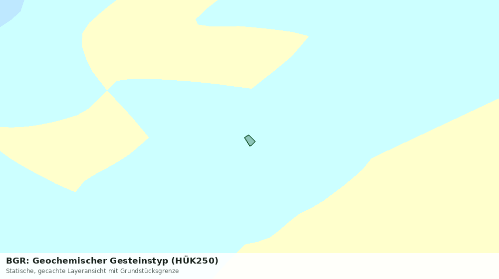 Statische Kartenansicht: BGR: Geochemischer Gesteinstyp (HÜK250)