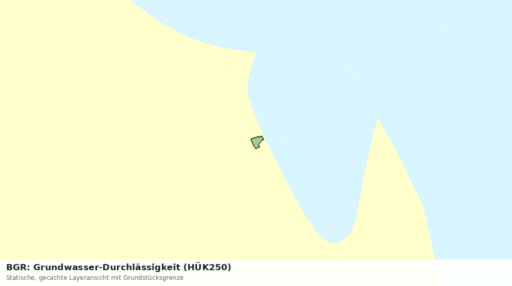 Statische Kartenansicht: BGR: Grundwasser-Durchlässigkeit (HÜK250)