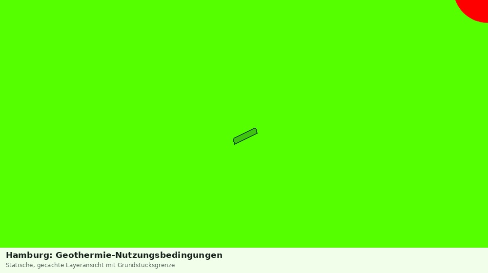 Statische Kartenansicht: Hamburg: Geothermie-Nutzungsbedingungen