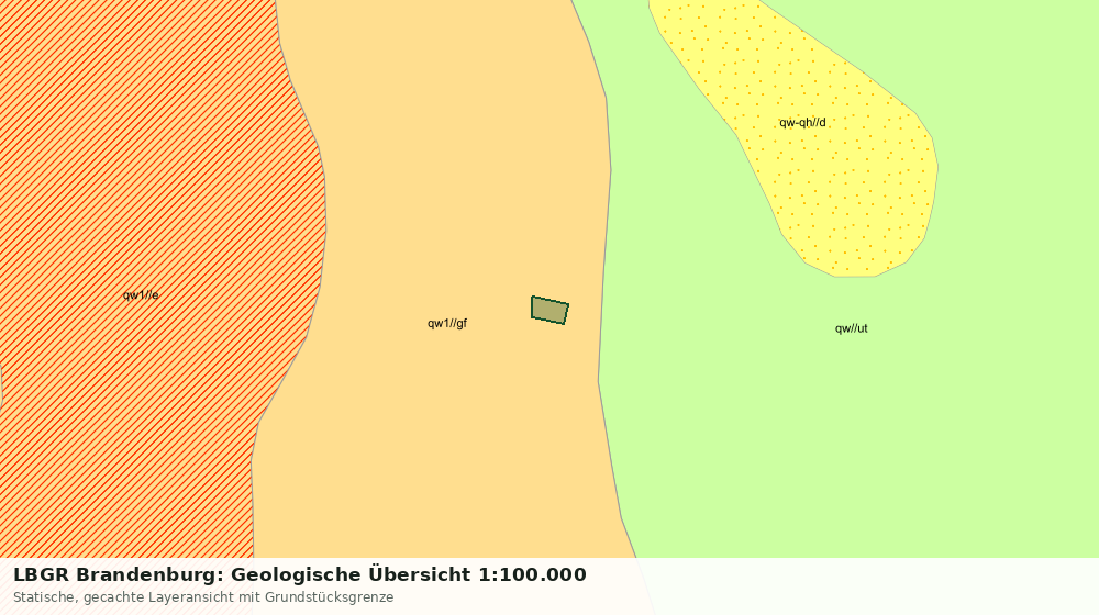 Statische Kartenansicht: LBGR Brandenburg: Geologische Übersicht 1:100.000