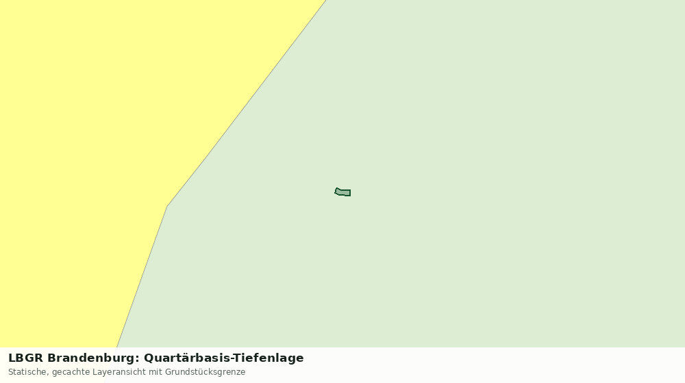 Statische Kartenansicht: LBGR Brandenburg: Quartärbasis-Tiefenlage