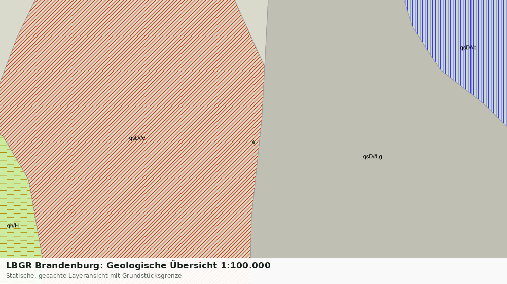 Statische Kartenansicht: LBGR Brandenburg: Geologische Übersicht 1:100.000