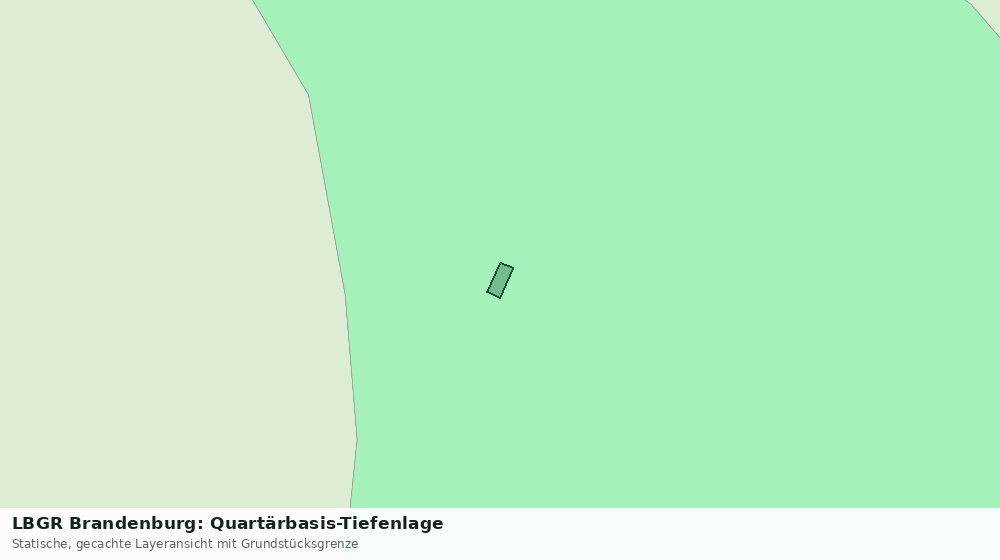 Statische Kartenansicht: LBGR Brandenburg: Quartärbasis-Tiefenlage
