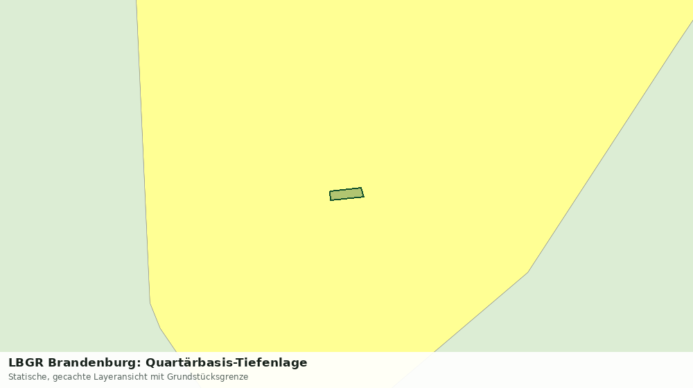 Statische Kartenansicht: LBGR Brandenburg: Quartärbasis-Tiefenlage