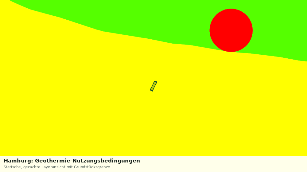 Statische Kartenansicht: Hamburg: Geothermie-Nutzungsbedingungen