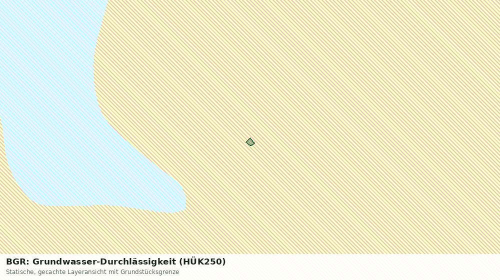 Statische Kartenansicht: BGR: Grundwasser-Durchlässigkeit (HÜK250)