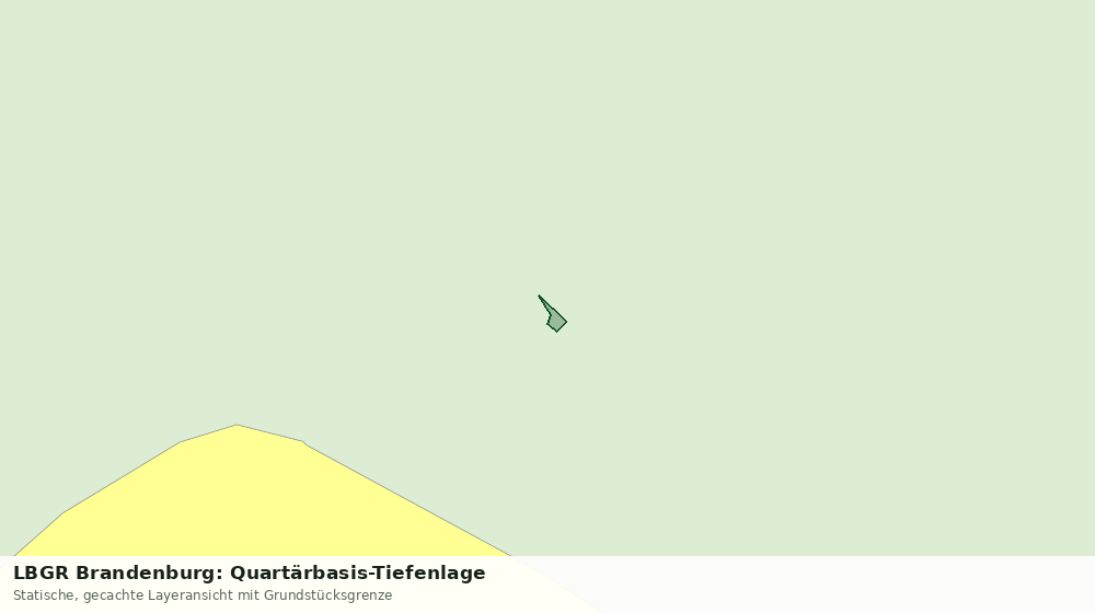 Statische Kartenansicht: LBGR Brandenburg: Quartärbasis-Tiefenlage