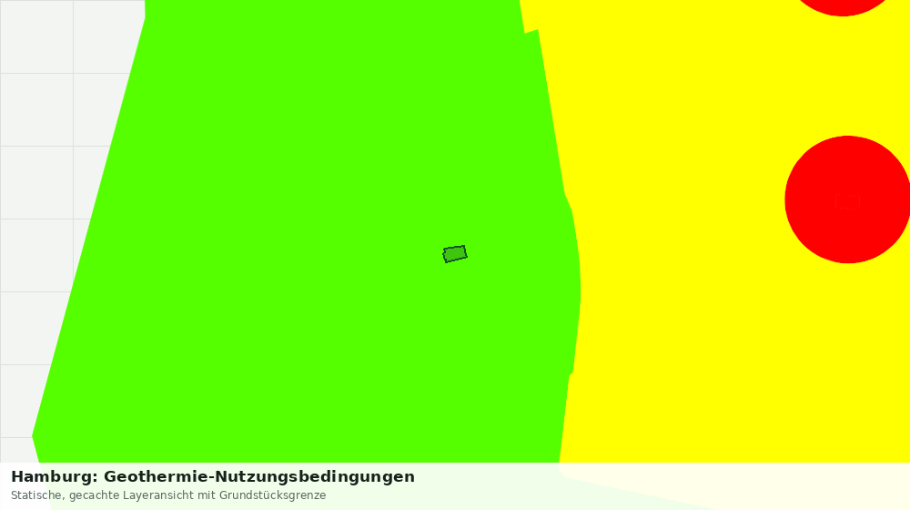 Statische Kartenansicht: Hamburg: Geothermie-Nutzungsbedingungen